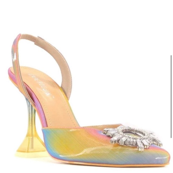 COPY - BRAND NEW IN BOX - Cape Robbin Embellished Slingback Pumps - Picture 3 of 6